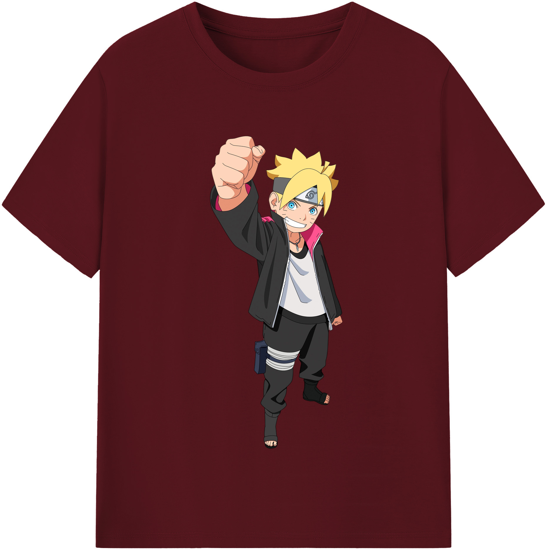 （画像用） NARUTO -ナルト- うずまき ボルト Uzumaki Boruto 綿100％半袖Tシャツ（フロントプリント）